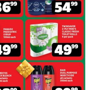 Toilet rolls at Usave