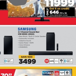 Sound bar at HiFi Corp