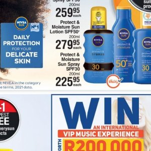 Sun spray nivea  at Dis-Chem Pharmacies