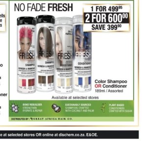 Shampoo at Dis-Chem Pharmacies