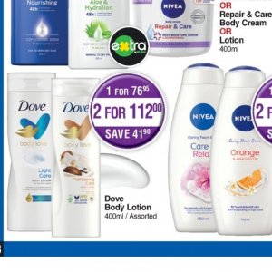 Body lotion dove  at Dis-Chem Pharmacies