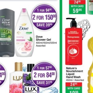 Shower gel dove  at Dis-Chem Pharmacies