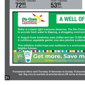 Vegetable at Dis-Chem Pharmacies