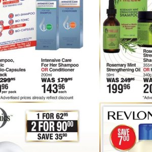 Shampoo at Dis-Chem Pharmacies