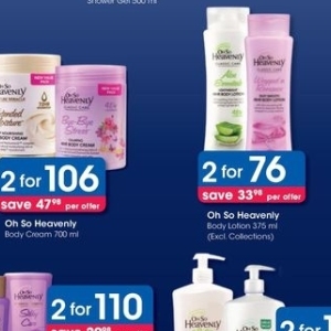 Body lotion at Clicks