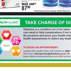 Book at Dis-Chem Pharmacies