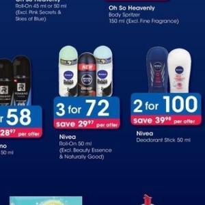 Deodorant nivea  at Clicks