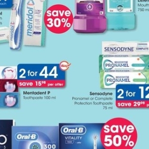 Toothpaste at Clicks