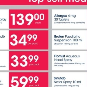 Nasal spray at Clicks