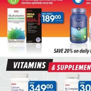 Vitamins at Clicks
