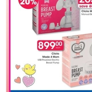Breast pump at Clicks