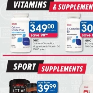Supplements at Clicks