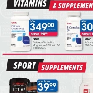 Supplements at Clicks
