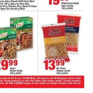 Pasta at OK Foods