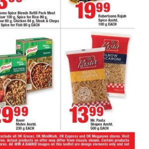 Pasta knorr  at OK Foods