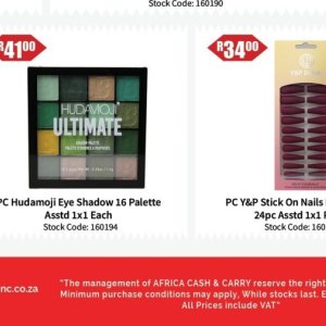 palette at Africa Cash and Carry