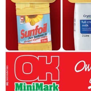 Sunflower oil at OK Minimark
