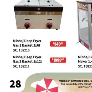 Deep fryer at Africa Cash and Carry