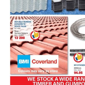 Roof tiles at Cashbuild