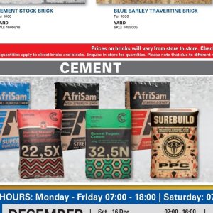 Cement at Cashbuild