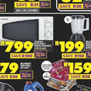 Microwave oven at Shoprite