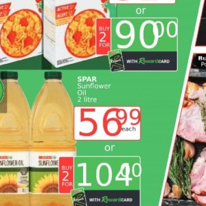 Sunflower oil at Spar