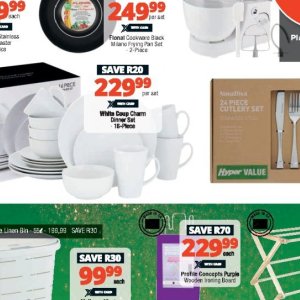 Dinner set at Checkers Hyper