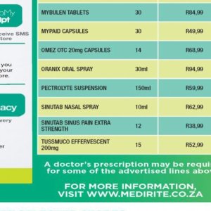 Oral spray at Checkers