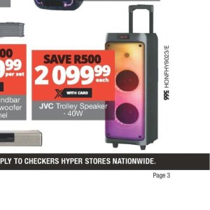 Speaker at Checkers Hyper