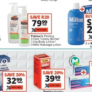 Body lotion at Checkers