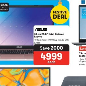 Laptop asus  at Makro