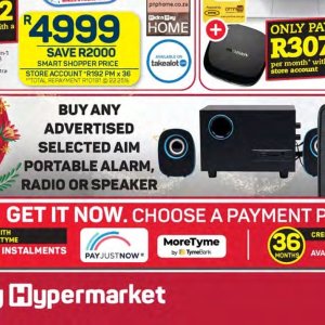Speaker at Pick n Pay Hyper
