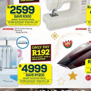 Sewing machine at Pick n Pay Hyper