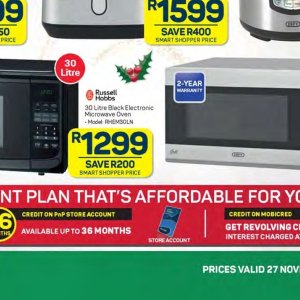 Microwave oven at Pick n Pay Hyper