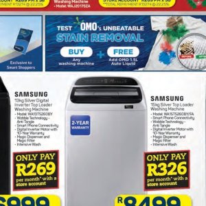 Washing machine at Pick n Pay Hyper