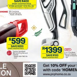 Vacuum cleaner at Pick n Pay Hyper