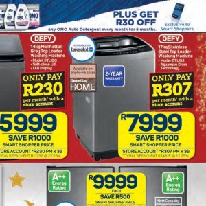 Washing machine at Pick n Pay Hyper