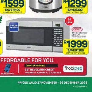 Microwave oven at Pick n Pay Hyper