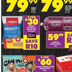 Sausage at Shoprite