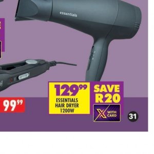 Blow dryer at Shoprite