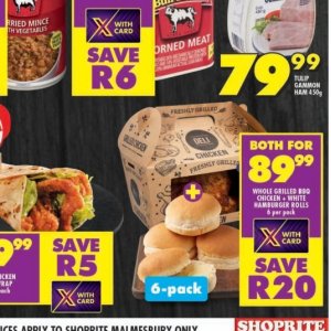 Grilled chicken at Shoprite