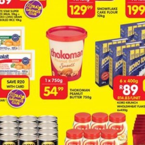 Peanut butter at Shoprite