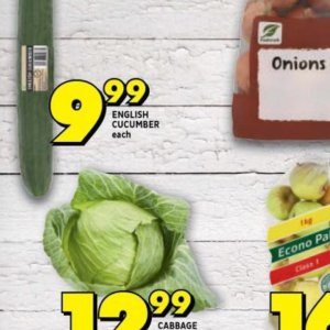 Cucumbers at Shoprite