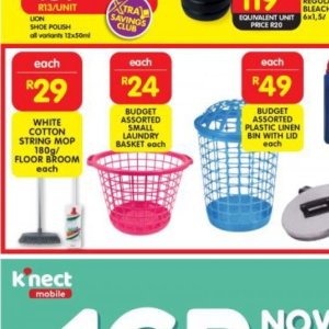 Laundry basket at Shoprite