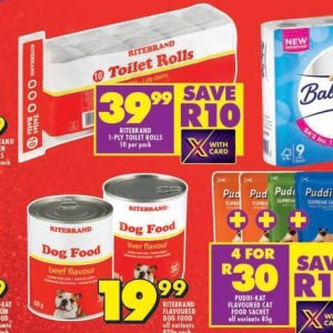 Toilet rolls at Shoprite
