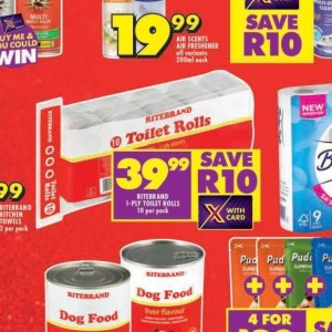 Toilet rolls at Shoprite