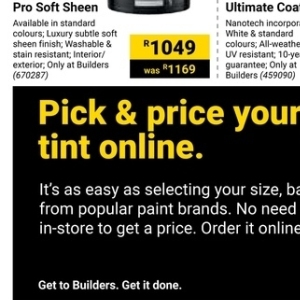 Paint at Builders Warehouse