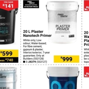 Plaster at Builders Warehouse