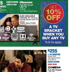 TV set at OK Furniture