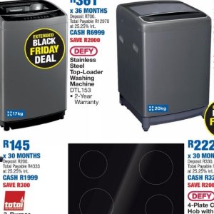 Washing machine at OK Furniture